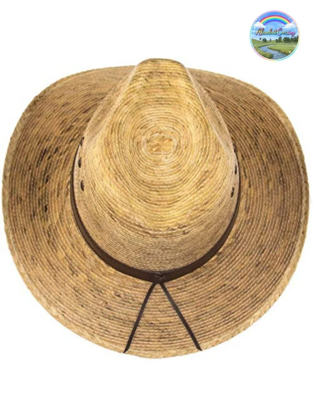 Unisex Men's Wide Brim Palm Leaf Straw Fedora Sun Hat UPF 50